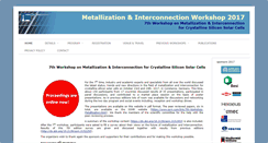 Desktop Screenshot of metallizationworkshop.info